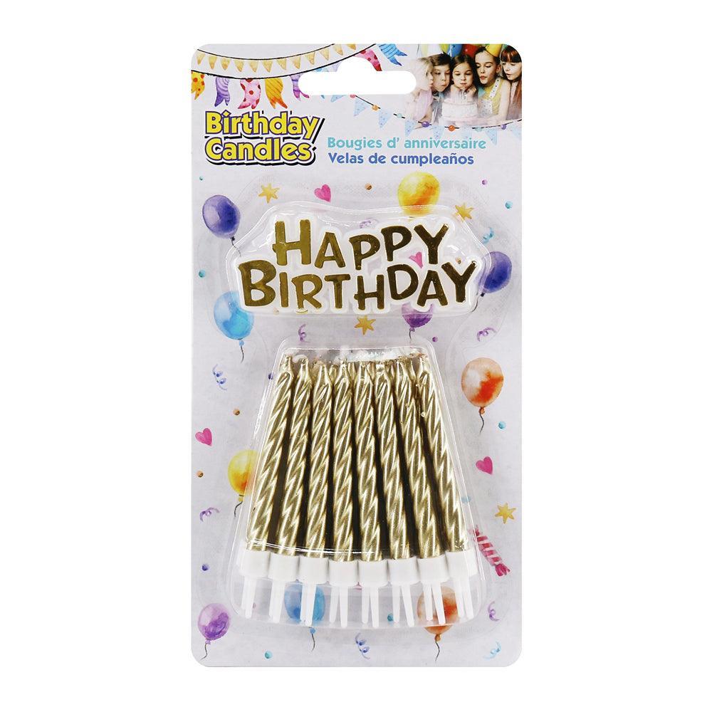 17 pc Happy Birthday Candles + Plaque - Choice Stores