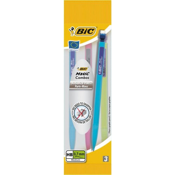 BIC Fun Mechanical Pencils | HB, 0.7mm Lead, 3-Pack, Eco-Friendly