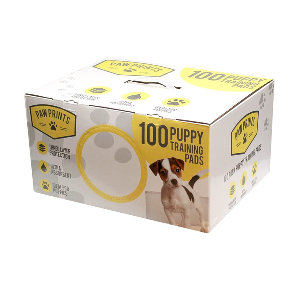 Paw Prints Puppy Training Pads | Pack of 100