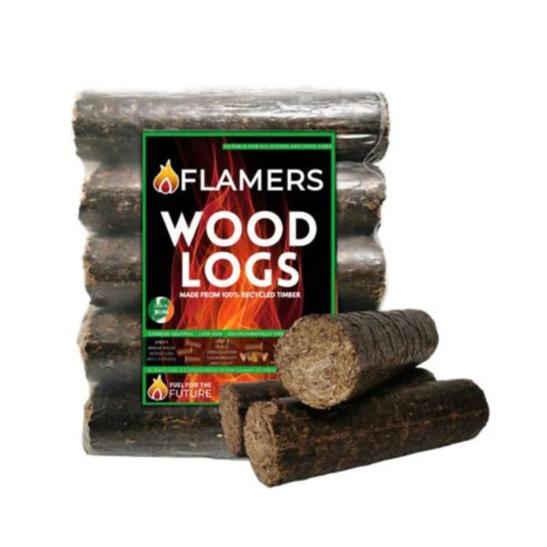 Flamers Eco-Friendly Wood Logs | Pack of 5