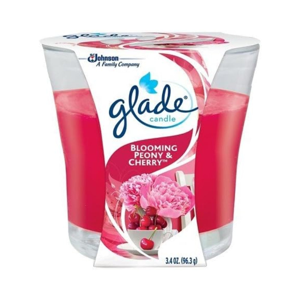 Glade Peony & Cherry Scented Candle | Long-Lasting Burn Time