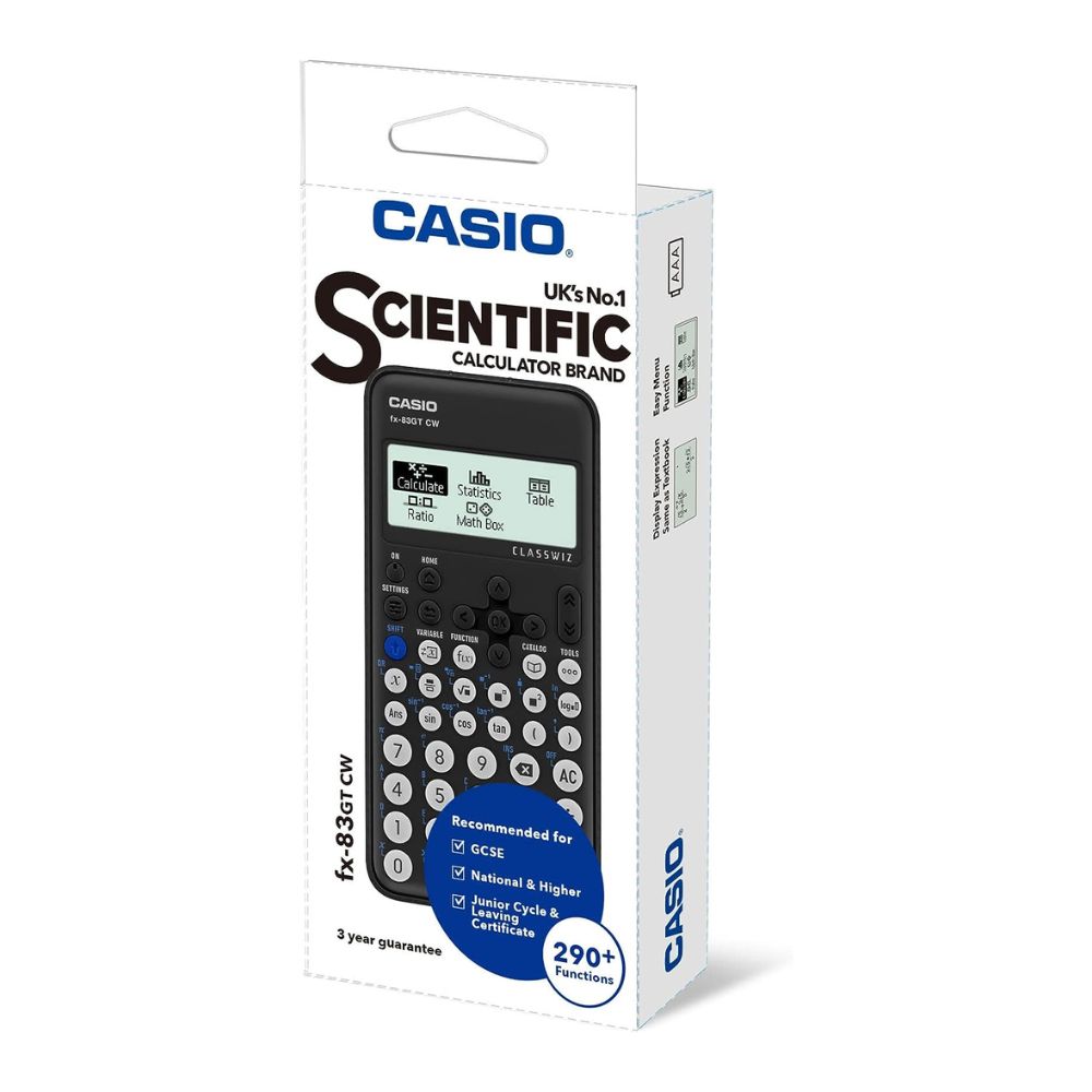 Casio Scientific Calculator Black | FX83GTCW | New Improved Model