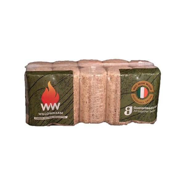 Willow Warm Wood Briquettes | Pack of 10 | Carbon Neutral