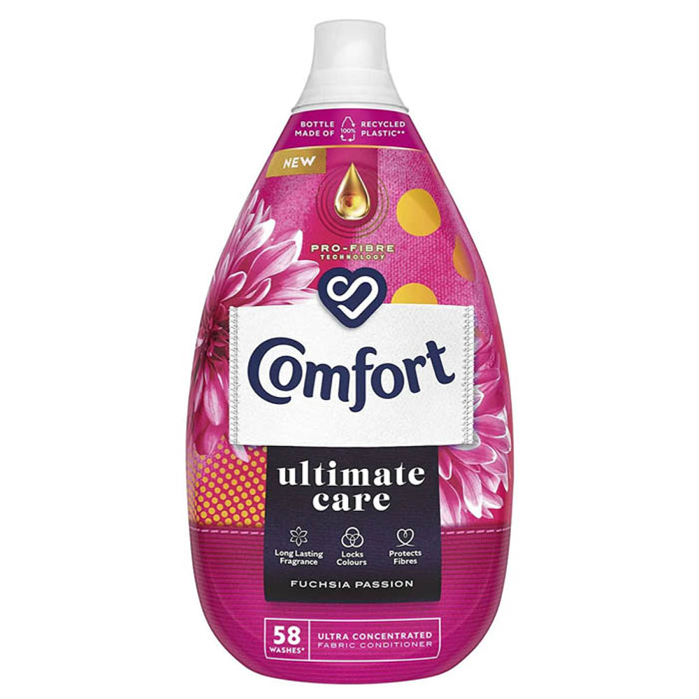 Comfort Ultimate Care Fabric Conditioner | Passion Fragrance | 870ml | 58 Washes