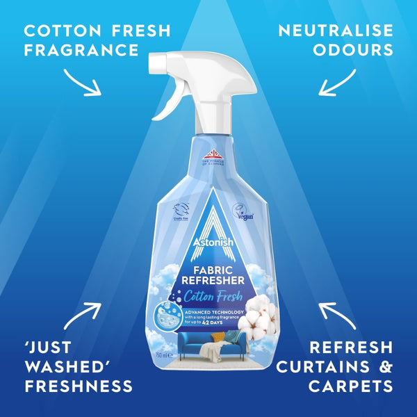 Astonish Fabric Refresher Cotton Fresh Spray | 750ml