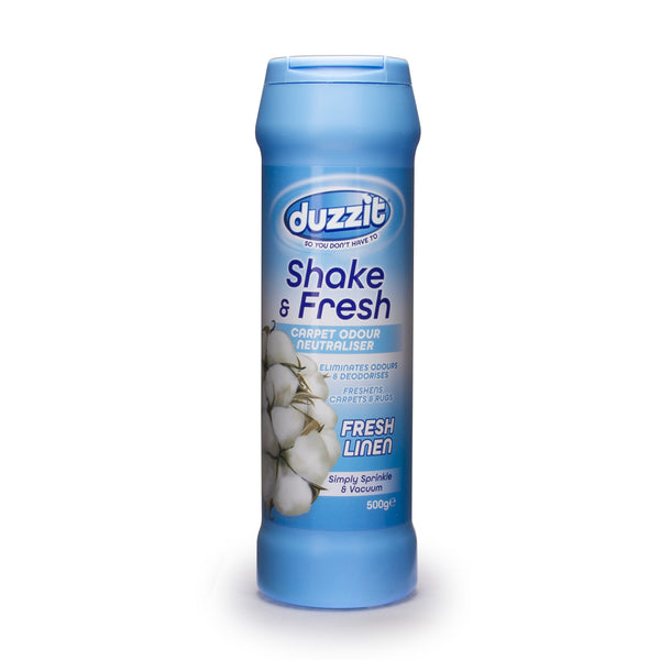 Duzzit Shake & Fresh Carpet Odour Neutraliser | Fresh Linen Scent | 500g