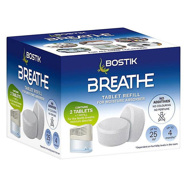 Bostik Breathe Moisture Absorber Refill Tablets | Pack of 2