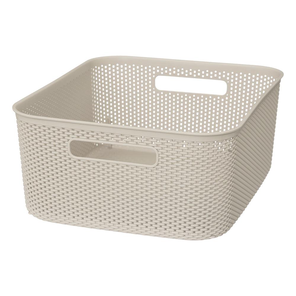 5 Five Linen Crochet Basket | 11L - Choice Stores