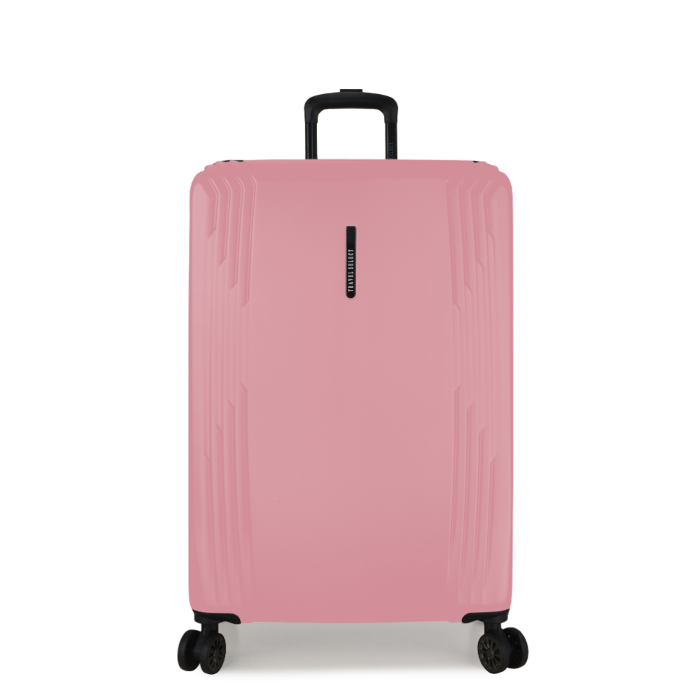 Travel Select Naples Pink Cabin Luggage 22in | USB Charger Port & Combination Lock