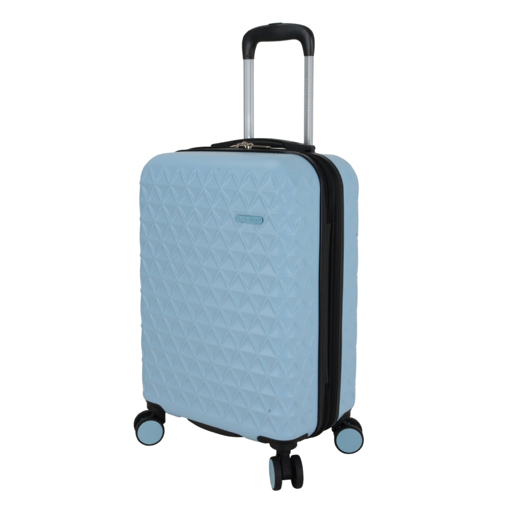 Travel Select Ashington Light Blue Cabin Luggage 22in | USB Charger Port & Combination Lock