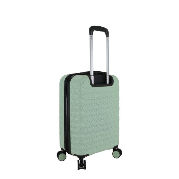 Travel Select Ashington Quiet Green Cabin Luggage 22in | USB Charger Port & Combination Lock