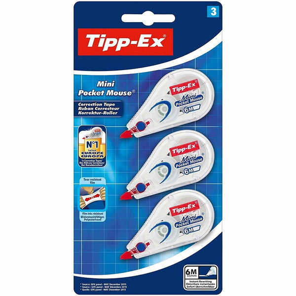 Tipp-Ex Mini Pocket Mouse Correction Tape | 6M, Instant Dry, High-Quality