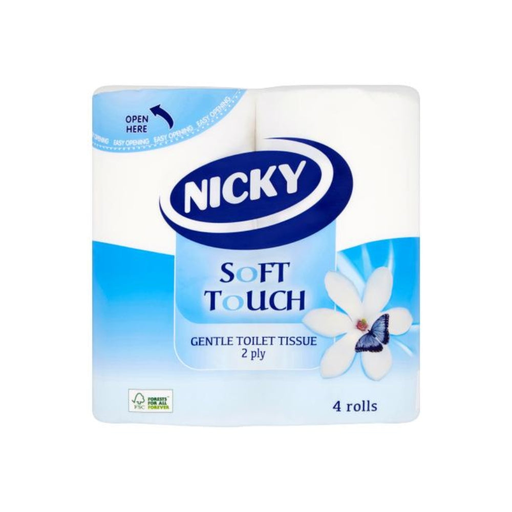 Nicky Soft Touch Toilet Tissue | Pack of 4