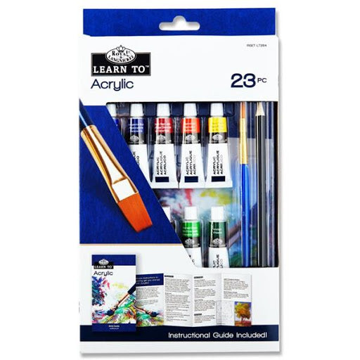 royal  langnickel essentials learn to acrylic paint set  23 piece