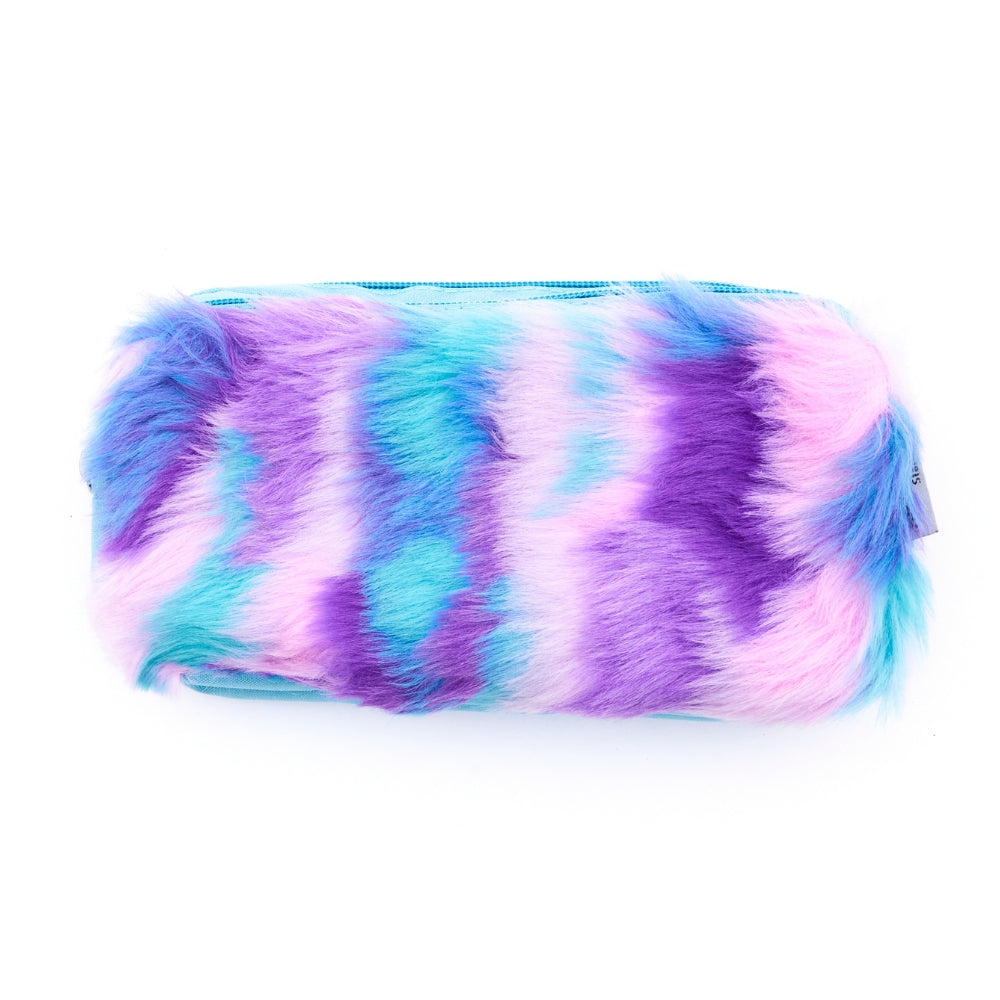 Double Pastel Furry Pencl Case