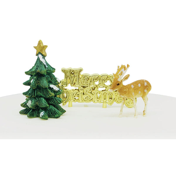 Anniversary House Christmas Reindeer Cake Topper