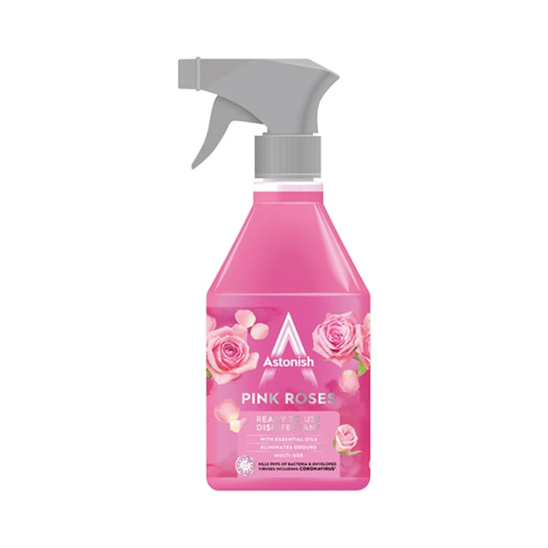 Astonish Ready To Use Disinfectant Pink Roses | 550ml