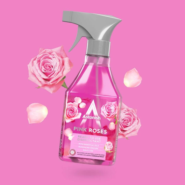 Astonish Ready To Use Disinfectant Pink Roses | 550ml