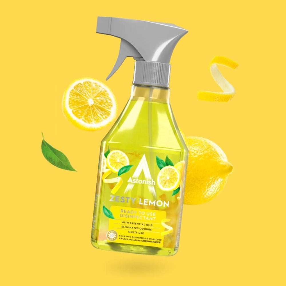 Astonish Ready To Use Disinfectant Zesty Lemon | 550ml