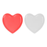 Valentines Day Ceramic Heart Plate | Assorted Colour | 21.5cm