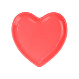 Valentines Day Ceramic Heart Plate | Assorted Colour | 21.5cm