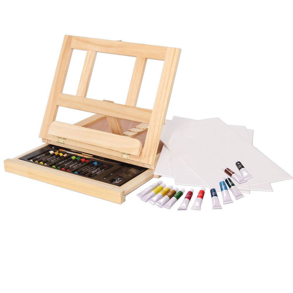 Elements Portable Mixed Media Easel Set | Adjustable Wooden Easel