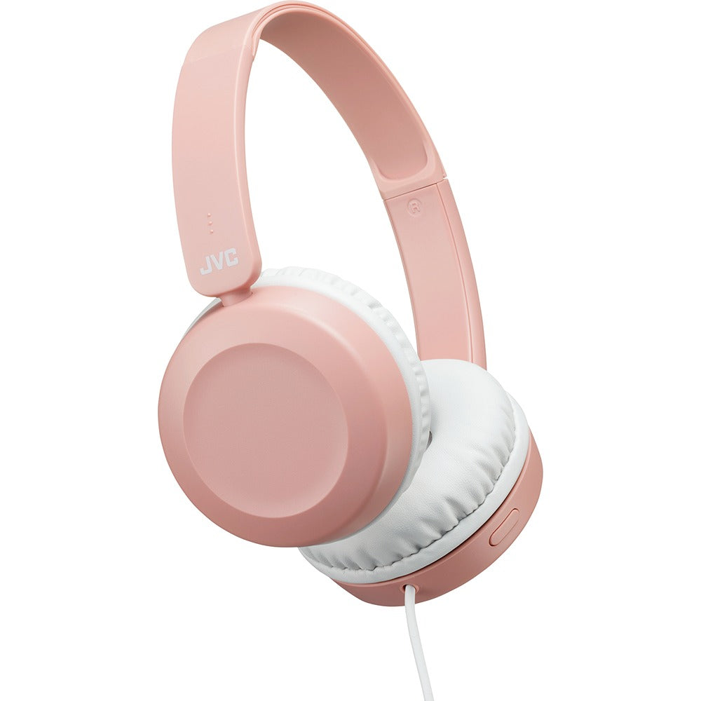 JVC Dusty Pink Headphones | Built-in Remote & Mic