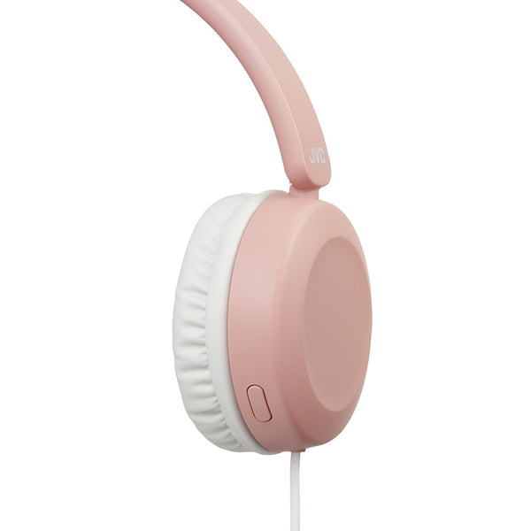 JVC Dusty Pink Headphones | Built-in Remote & Mic