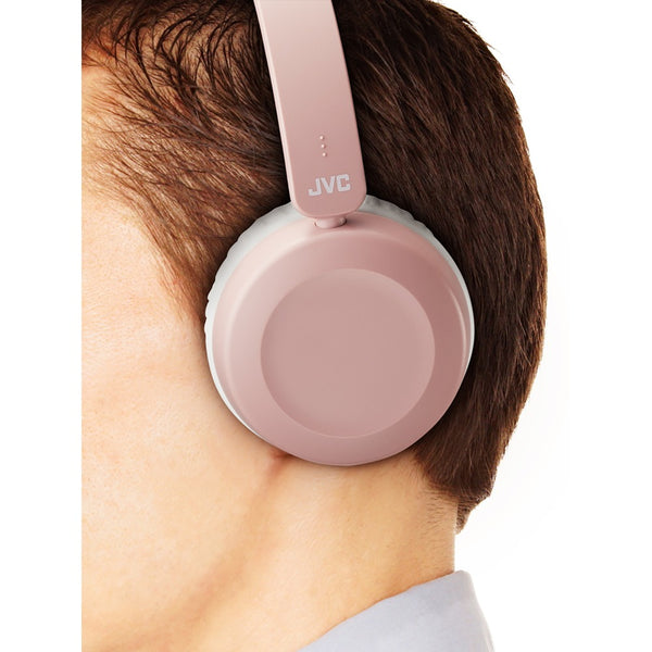 JVC Dusty Pink Headphones | Built-in Remote & Mic