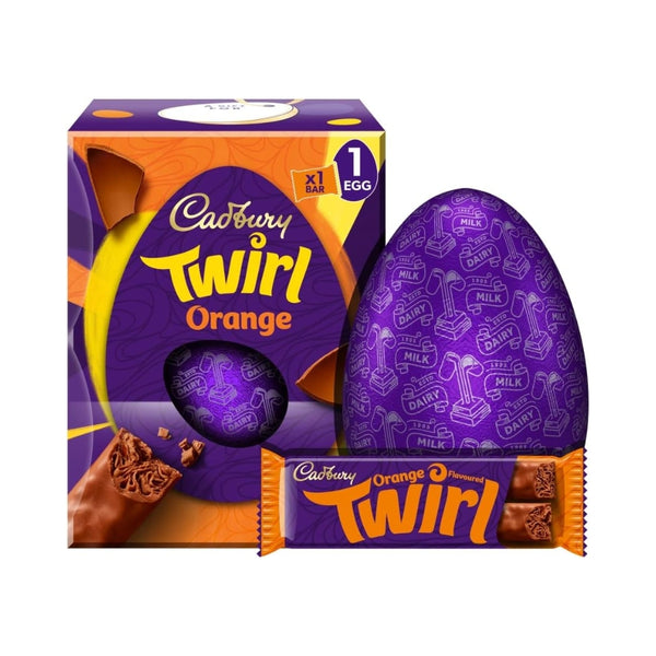 Twirl Orange Large Easter Egg | 198g