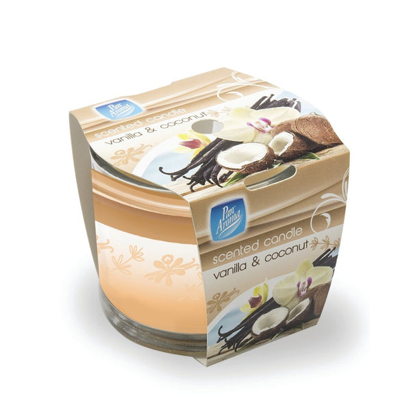 Pan Aroma Sleeve Wrap Scented Candle Vanilla & Coconut