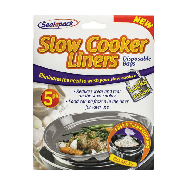 Seal A Pack Heat-Resistant Slow Cooker Bags | Pack of 5