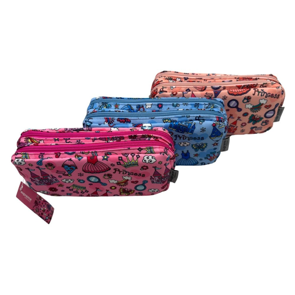 Double Pencil Case Princess  | Assorted Design