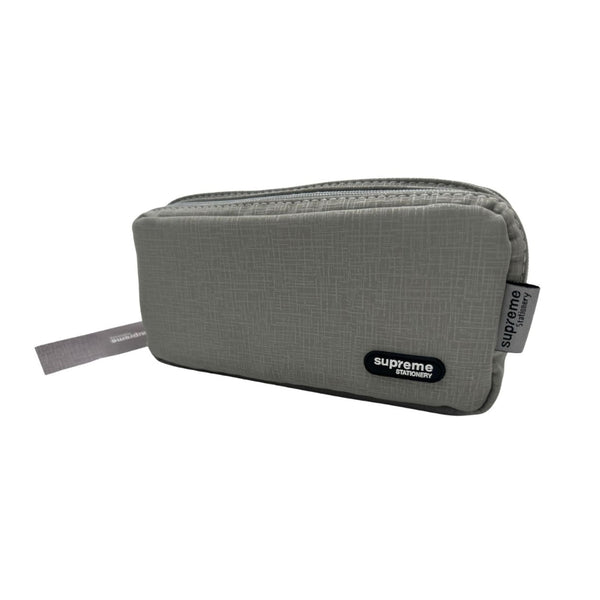 Double Pencil Case Grey