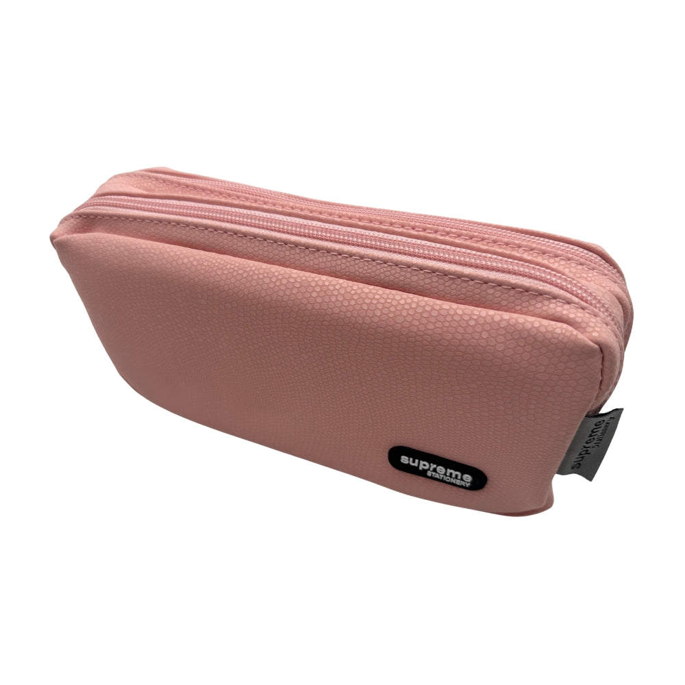 Double Pencil Case Pink Scale