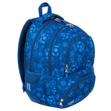 Football Blue 17 Inch School Bag | Spacious and Durable Backpack for Boys