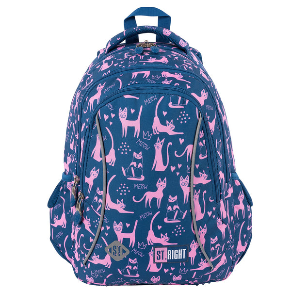 ST. RIGHT Lazy Cats School Bag  | 15 Inch