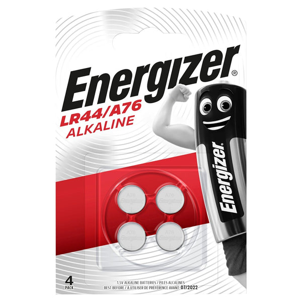 Energizer Button Cell Batteries LR44 1.5V Alkaline | Pack of 4