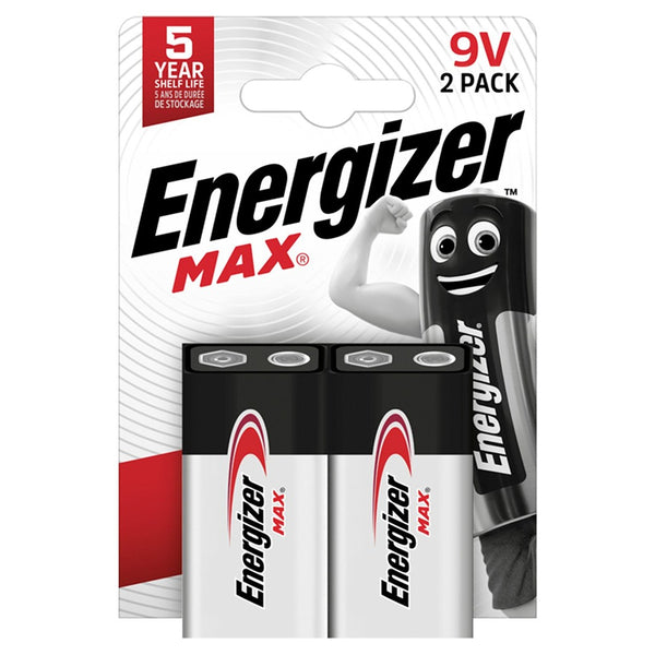 Energizer Max 9V Batteries | Pack of 2