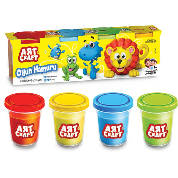 Art & Craft Play Dough 4 Tub Pack | Creative Play Dough Set for Kids