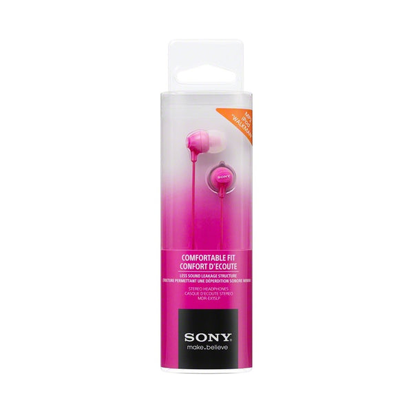 Sony Pink In-Ear Silicon Earbuds | Sound Leakage Reduction