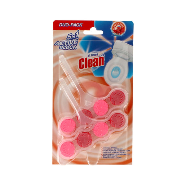 At Home Clean Toilet Block Flower | Pack of 2