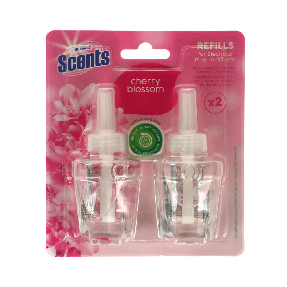 At Home Scents Liquid Air Freshener | Cherry Blossom | Pack of 2 | 19ml Each