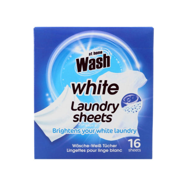 At Home Wash Colour Catcher Laundry Sheets White| 16s