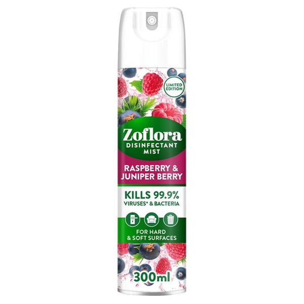 Zoflora Disinfectant Mist | Raspberry & Juniper Berry Scent | 300ml