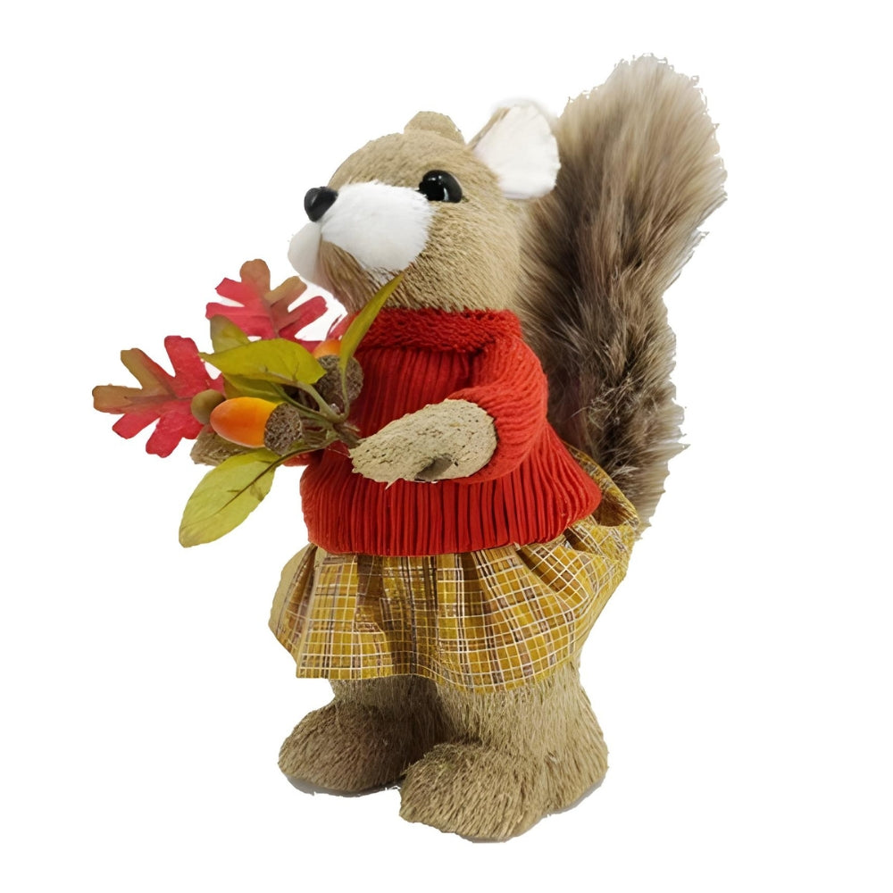 Standing Squirrel Decoration Girl | Height 30cm