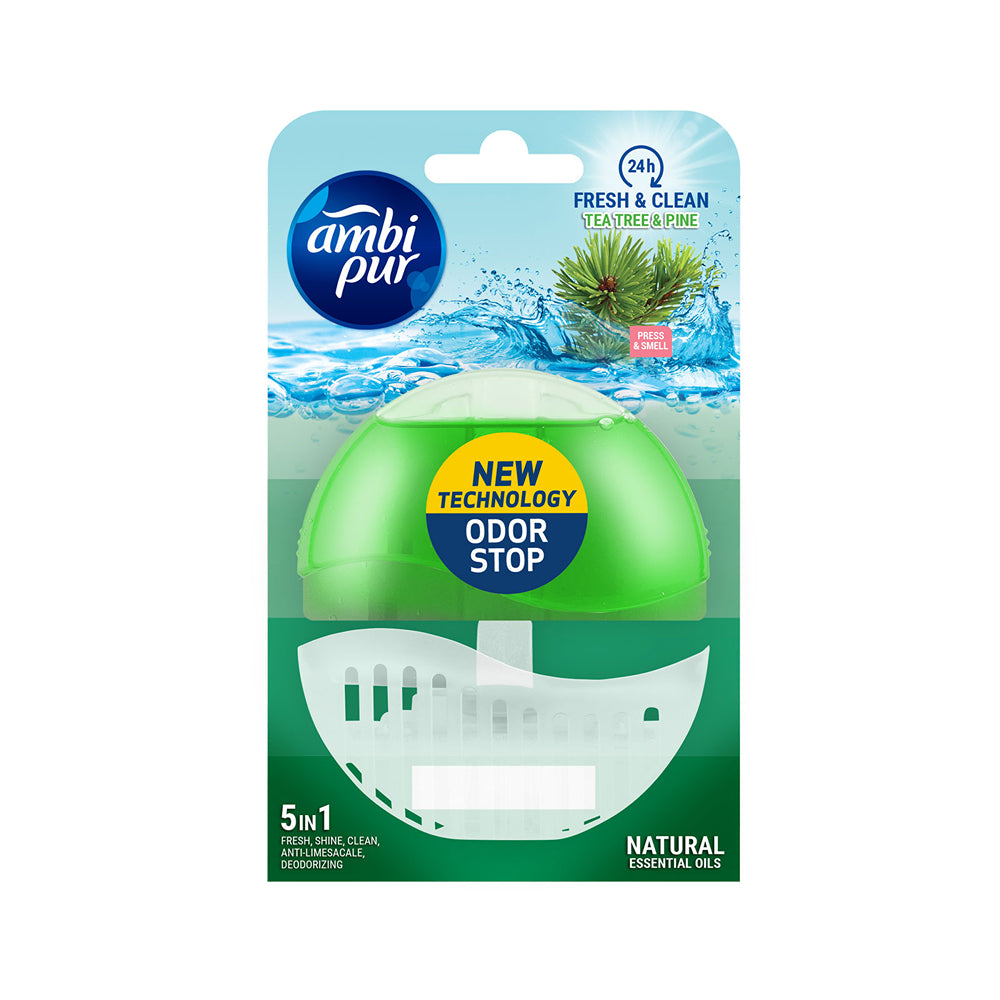 Ambi Pur Liquid Rim Block | Tea Tree & Pine Scent