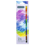 Elements 24 Slim Oil Pastels Set | High-Quality Pigments and Portable Design