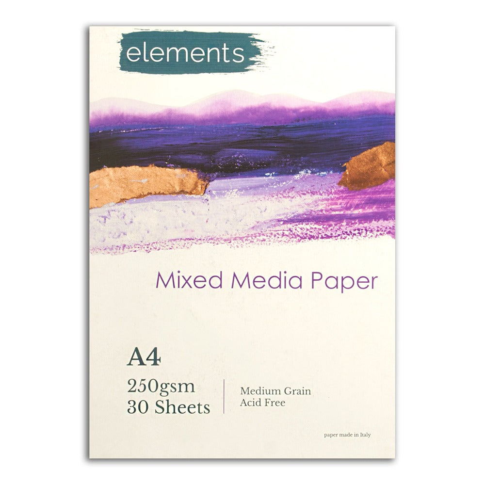 Elements A4 Mixed Media Pad | 60 Pages, 250gsm