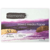 Elements A5 Mixed Media Pad | 250gsm, 60 Pages, Acid-Free